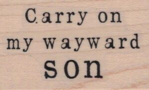 Carry On My Wayward Son 1 1/4 x 1 3/4-0