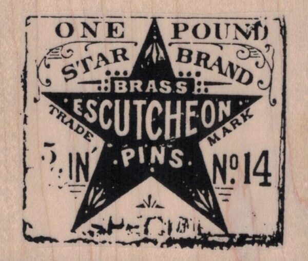 Star Brand Escutcheon Pins 2 3/4 x 2 1/4-0