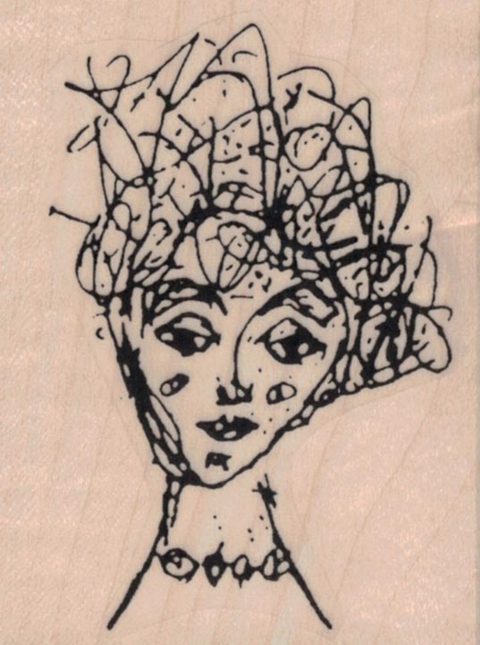 Tina Walker Scribble Girl Necklace 2 x 2 1/2-0