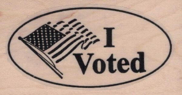 I Voted Sticker 1 1/2 x 2 1/2-0