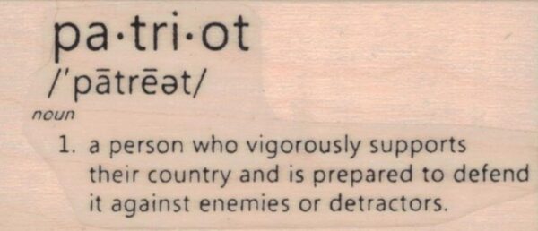 Patriot Dictionary Definition 1 1/4 x 2 1/2-0