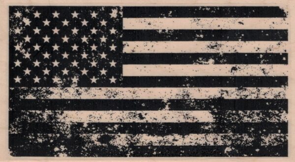 Grunge American Flag 3 x 5 1/4-0