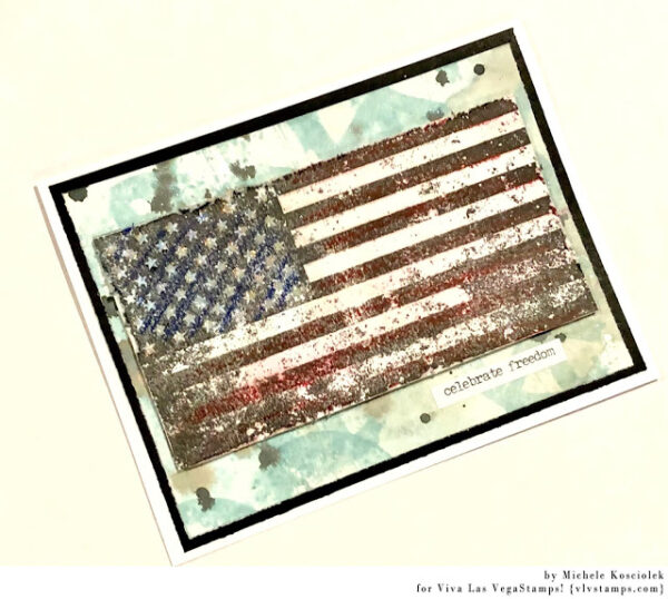 Grunge American Flag 3 x 5 1/4-93688
