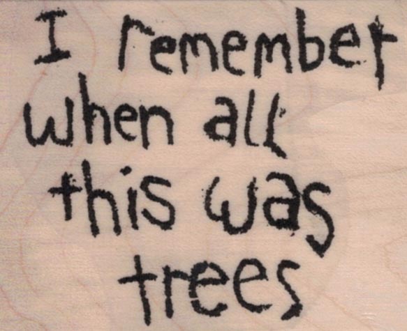 Banksy I Remember When All This Was Trees 1 3/4 x 2-0