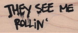 Banksy They See Me Rollin' 1 1/4 x 2 1/2-0