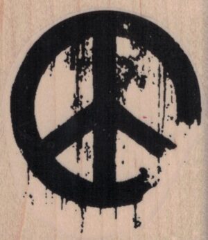 Banksy Peace Symbol 2 1/4 x 2 1/2-0