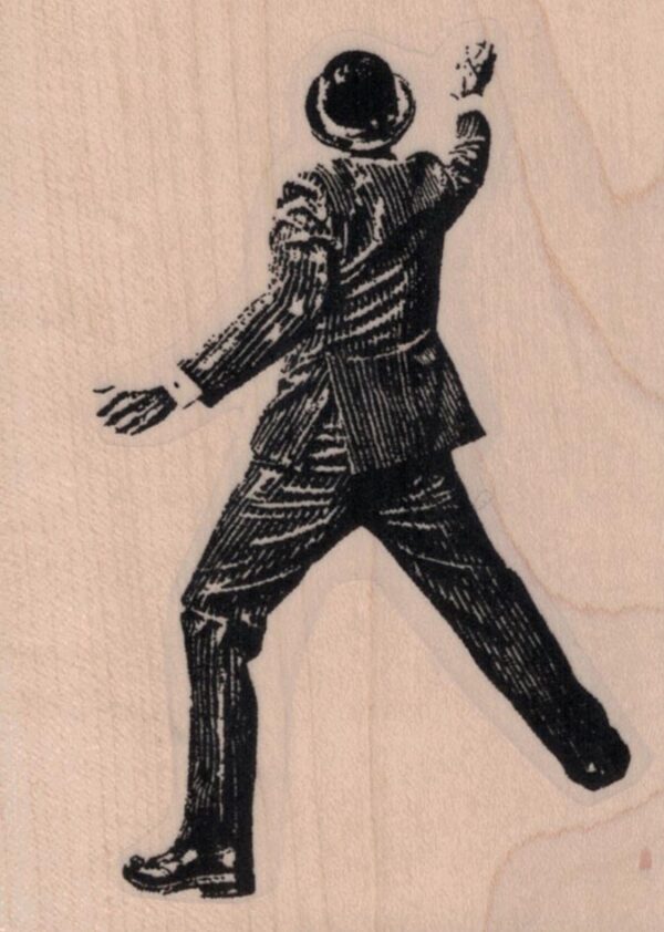 Banksy Man In Suit Spraypainter 2 1/2 x 3 1/4-0