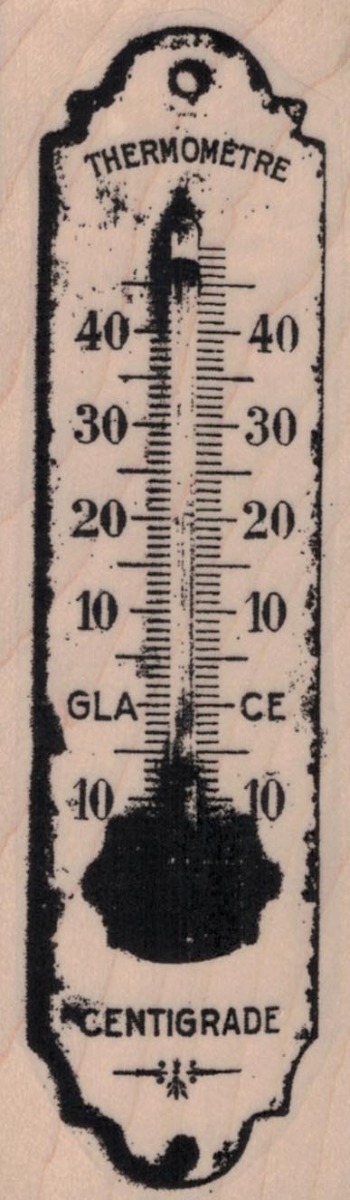 Grunge Thermometer 1 1/2 x 4 1/2-0
